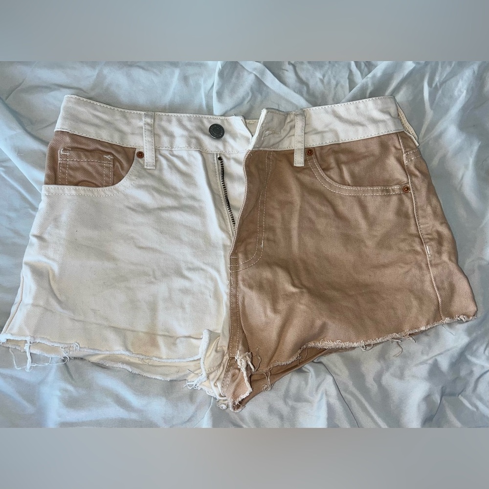 PacSun two-toned denim shorts
